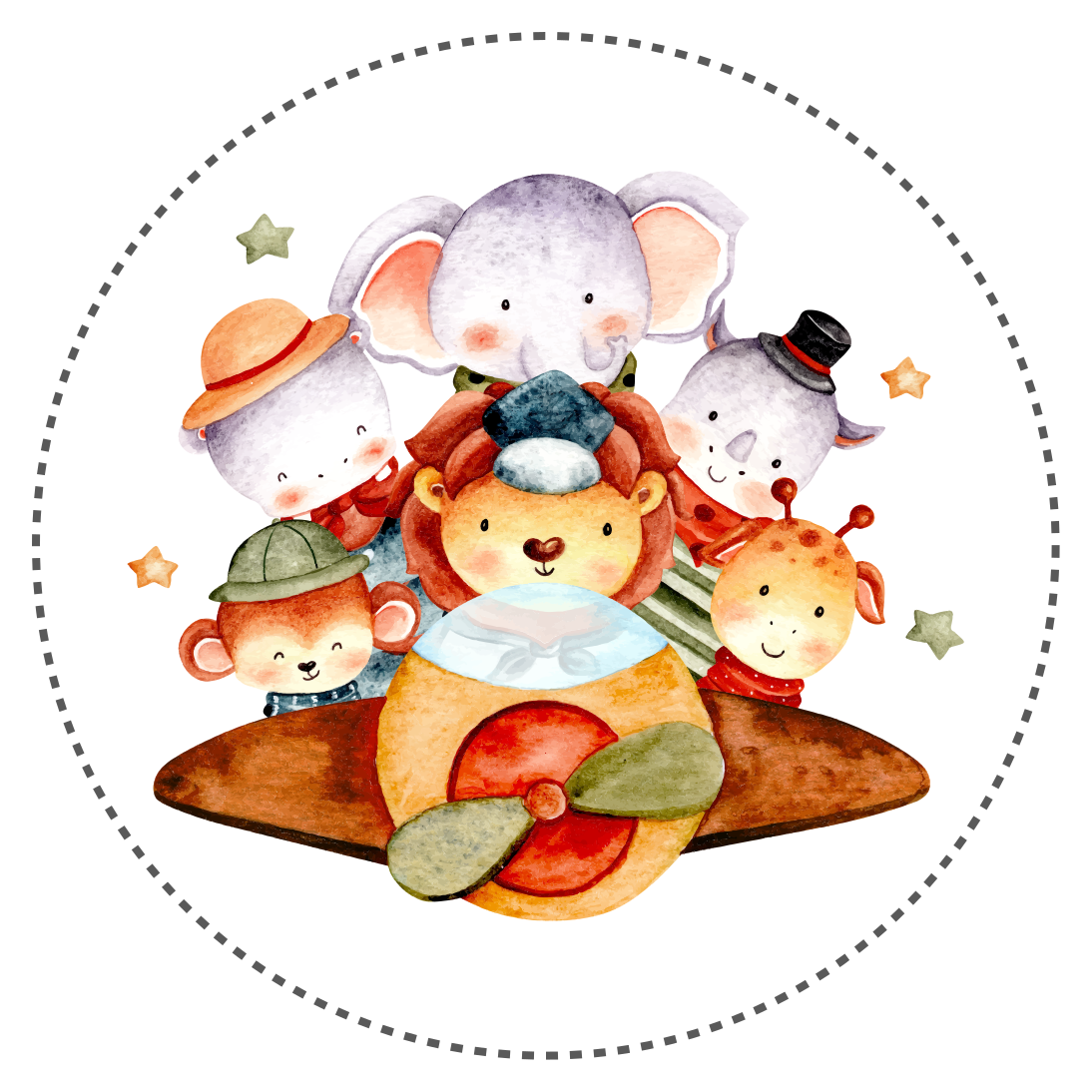 Tapis vinyle enfant compagnons d'enfants - TenStickers