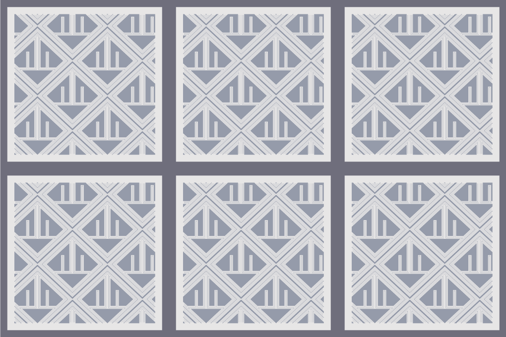 Tapis vinyle géométrique avec carreaux - TenStickers