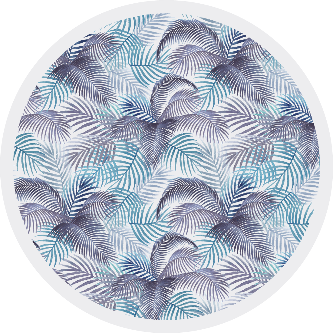 Tapis vinyle plantes motif de feuille de palmier - TenStickers