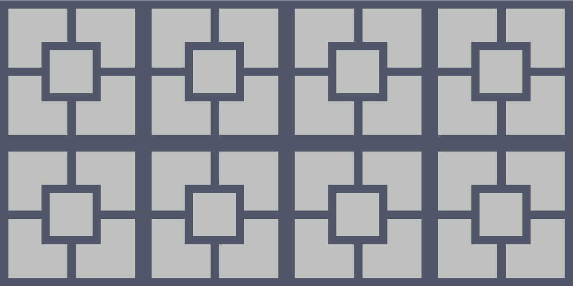 Tapis vinyle géométrique motif carré - TenStickers