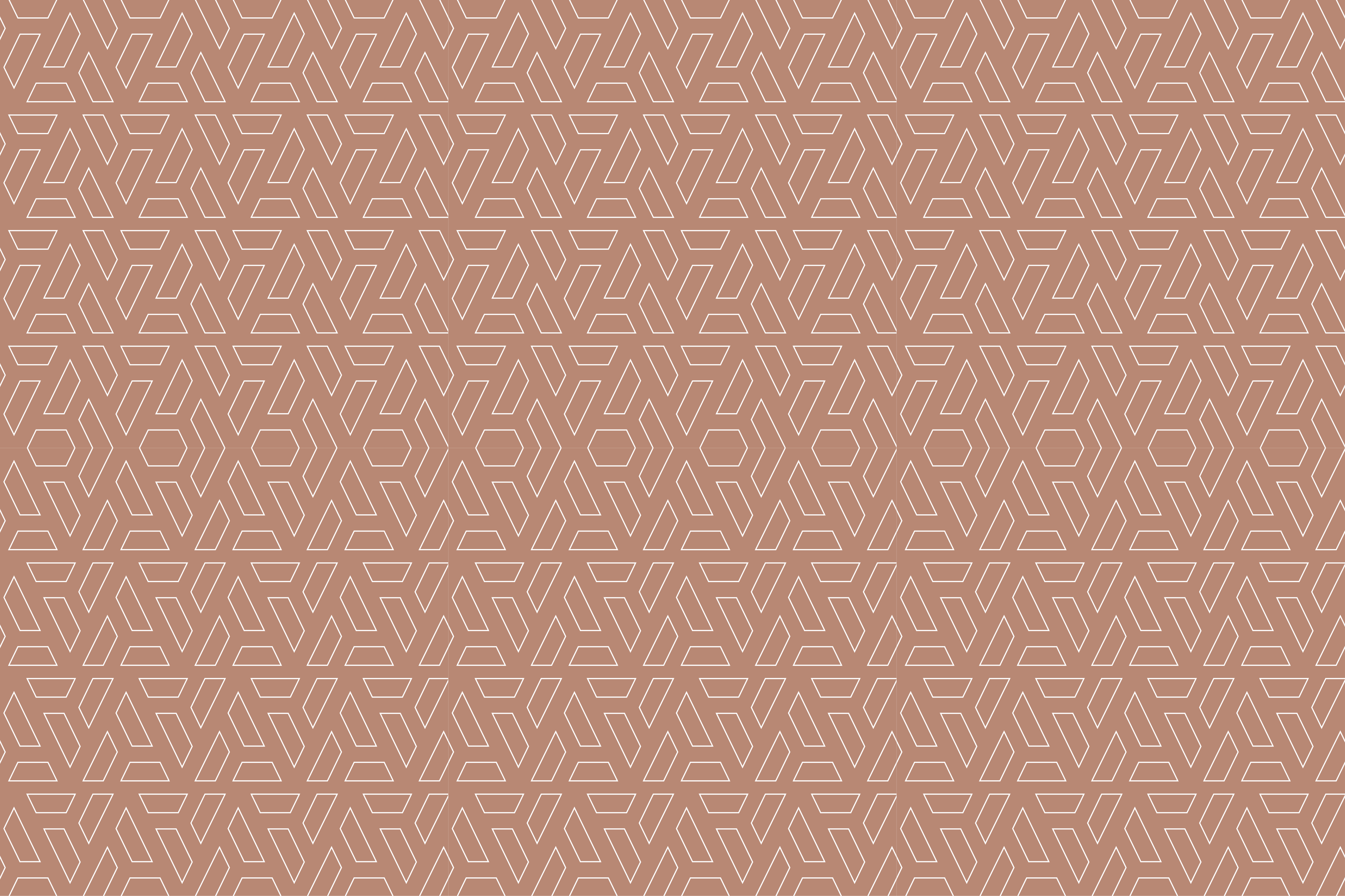 Tapis vinyle géométrique élément marron élégant - TenStickers