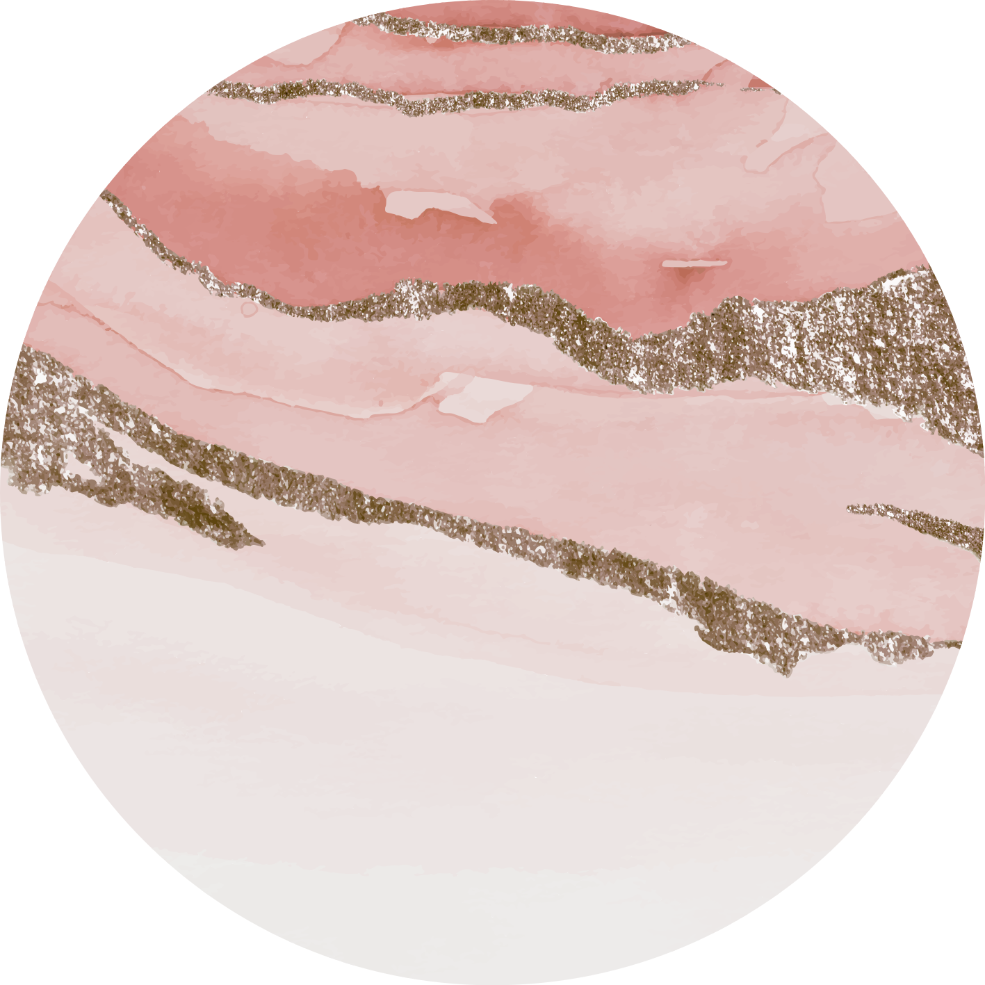 Tapis vinyle rond rose abstrait - TenStickers