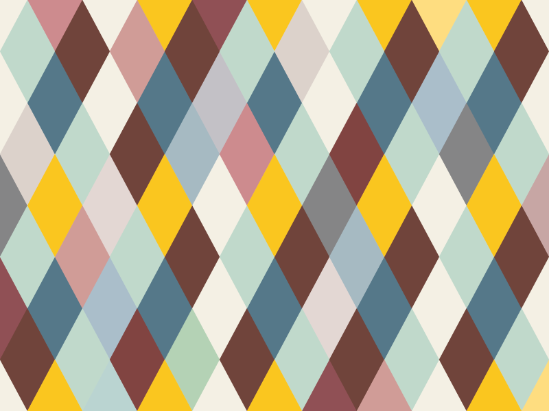 Tapis vinyle géométrique motif losanges colorés - TenStickers