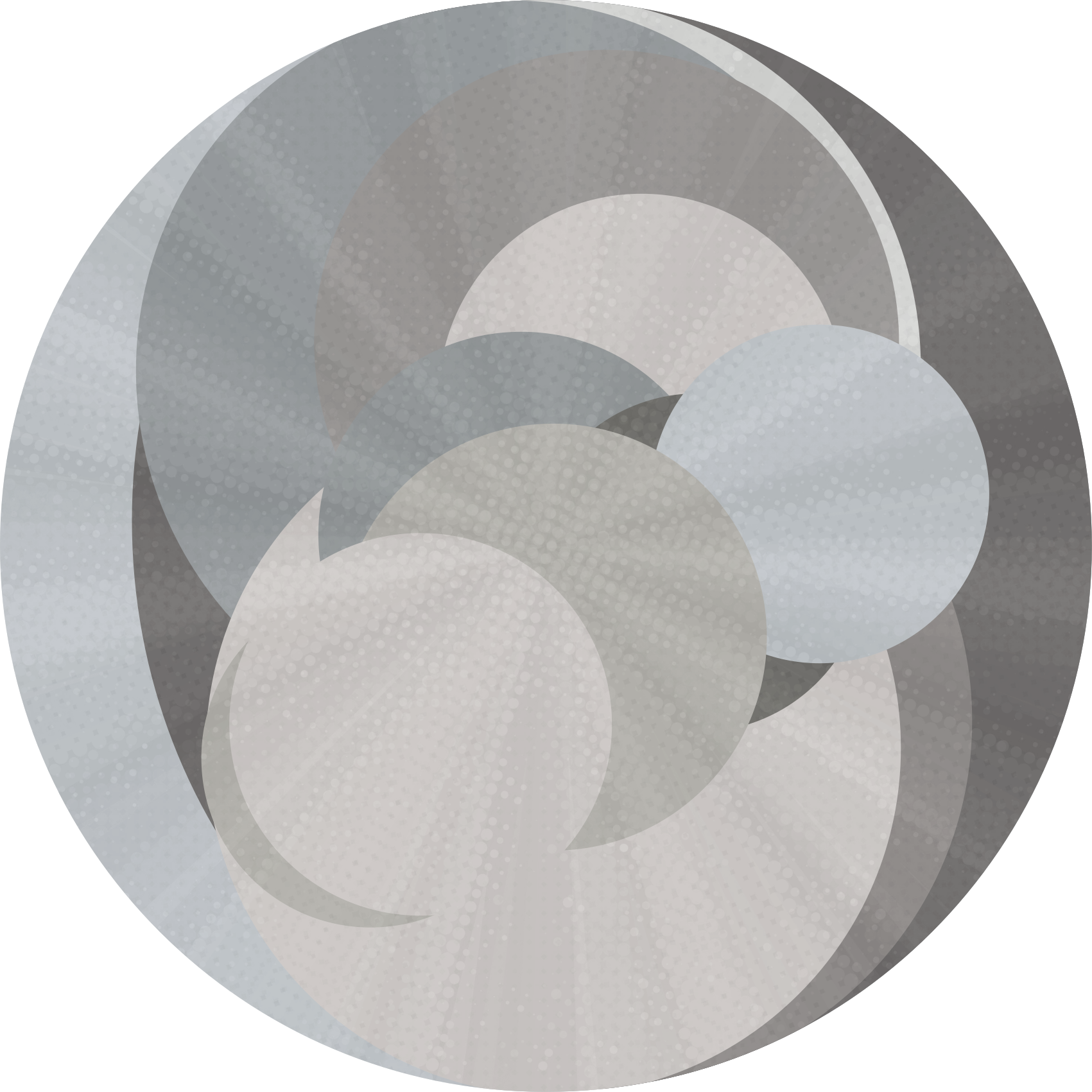 Tapis vinyle géométrique illusion de cercles superposés - TenStickers