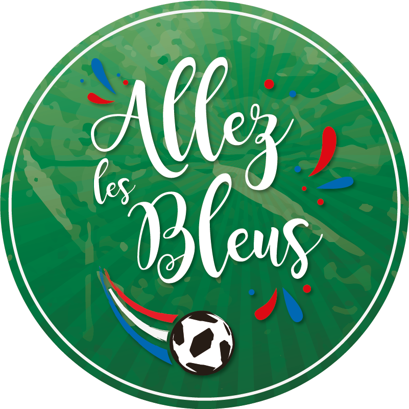 Tapis vinyle chambre allez les bleus - TenStickers