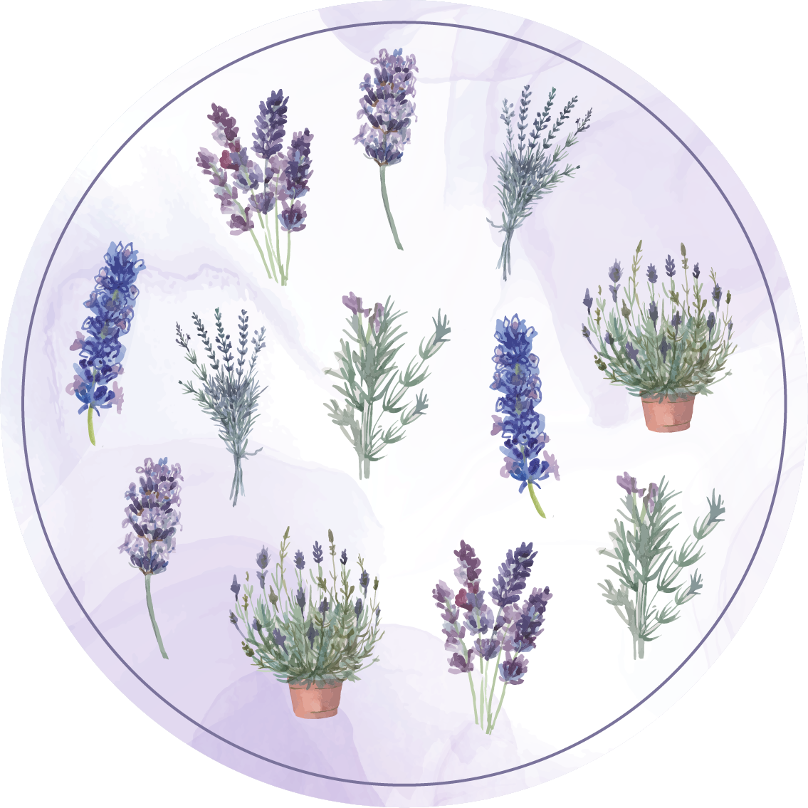 Tapis vinyle chambre motifs provençaux - TenStickers