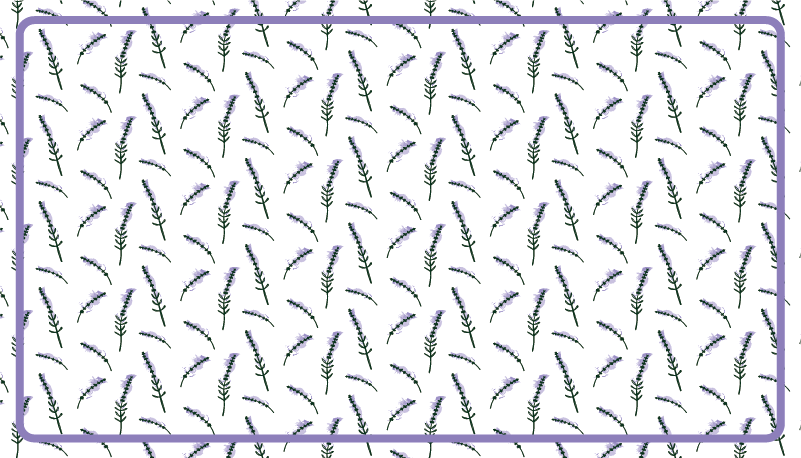 Tapis vinyle salon motif lavande - TenStickers