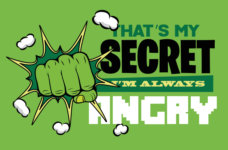 Tapis vinyle vert Mon secret je suis toujours énervé - TenStickers