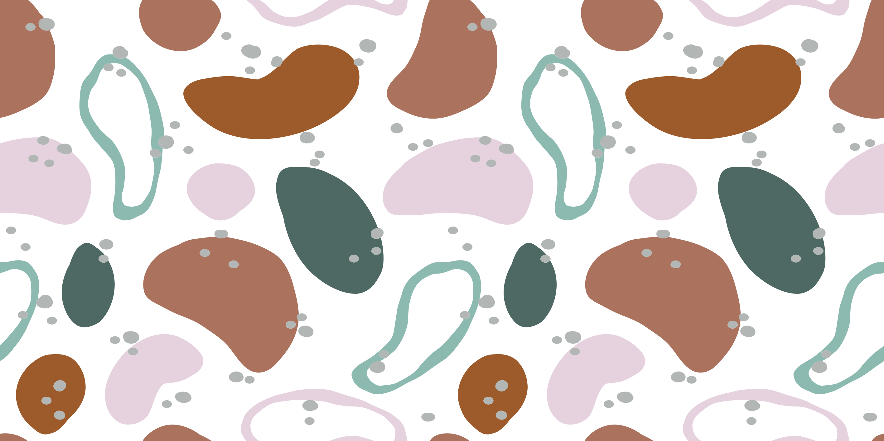 Tapis vinyle aux formes irrégulières abstraites - TenStickers