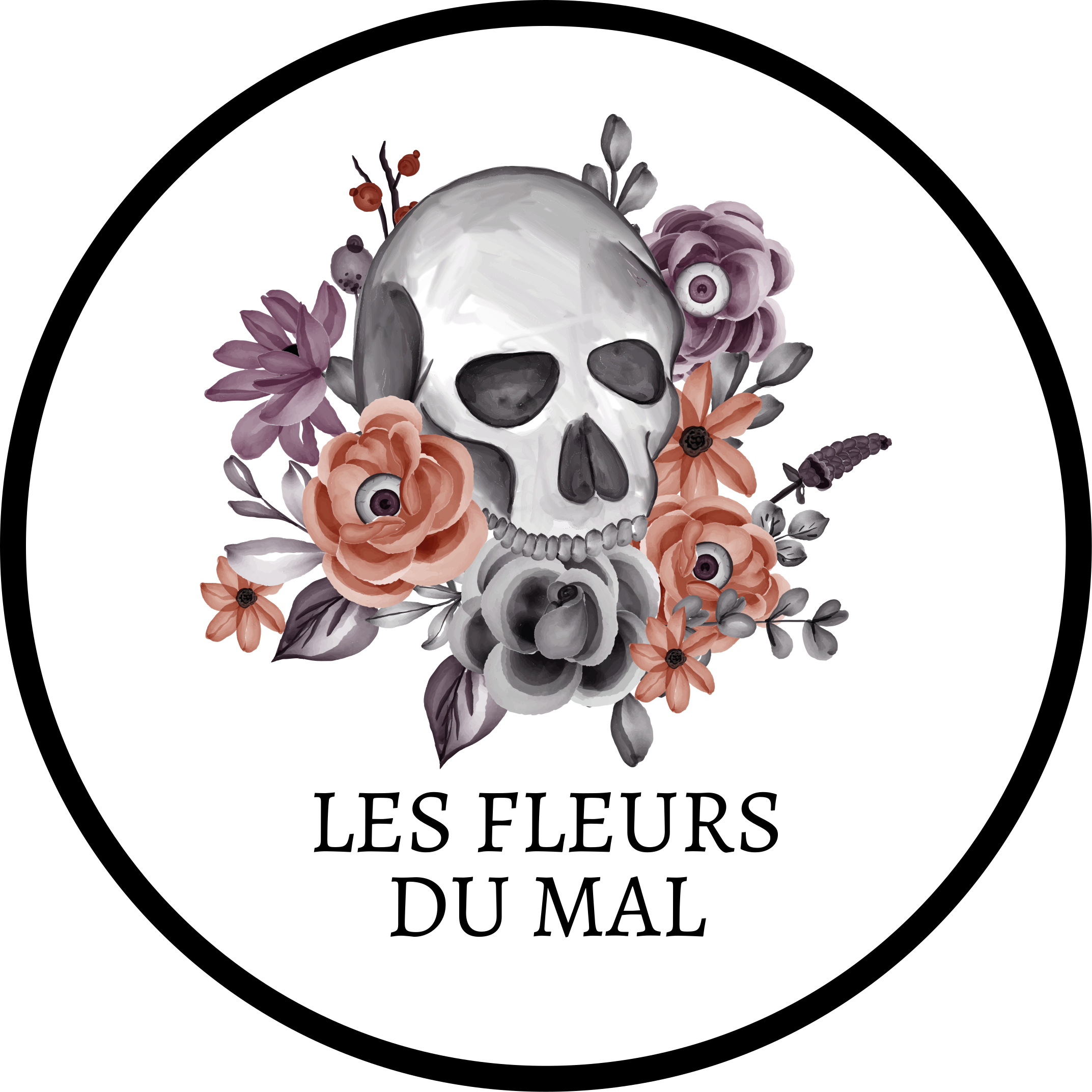 Tapis vinyle citant Les Fleurs du Mal - TenStickers