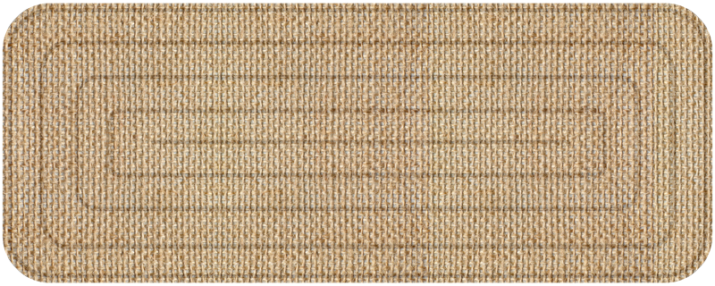 Tapis vinyle couloir texture de jute - TenStickers