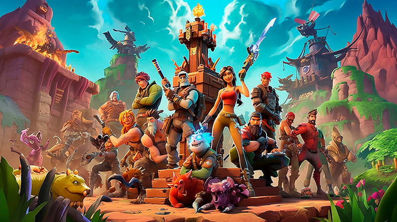 Tapis vinyle chambre personnages jeu vidéo - TenStickers