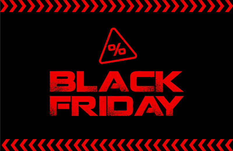 Tapis vinyle noir Black Friday - TenStickers