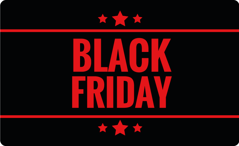 Tapis vinyle  Black Friday - TenStickers