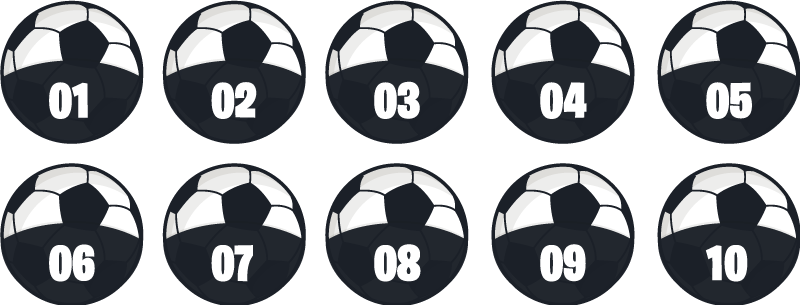Tapis vinyles ronds ado d'entraînement de football - TenStickers