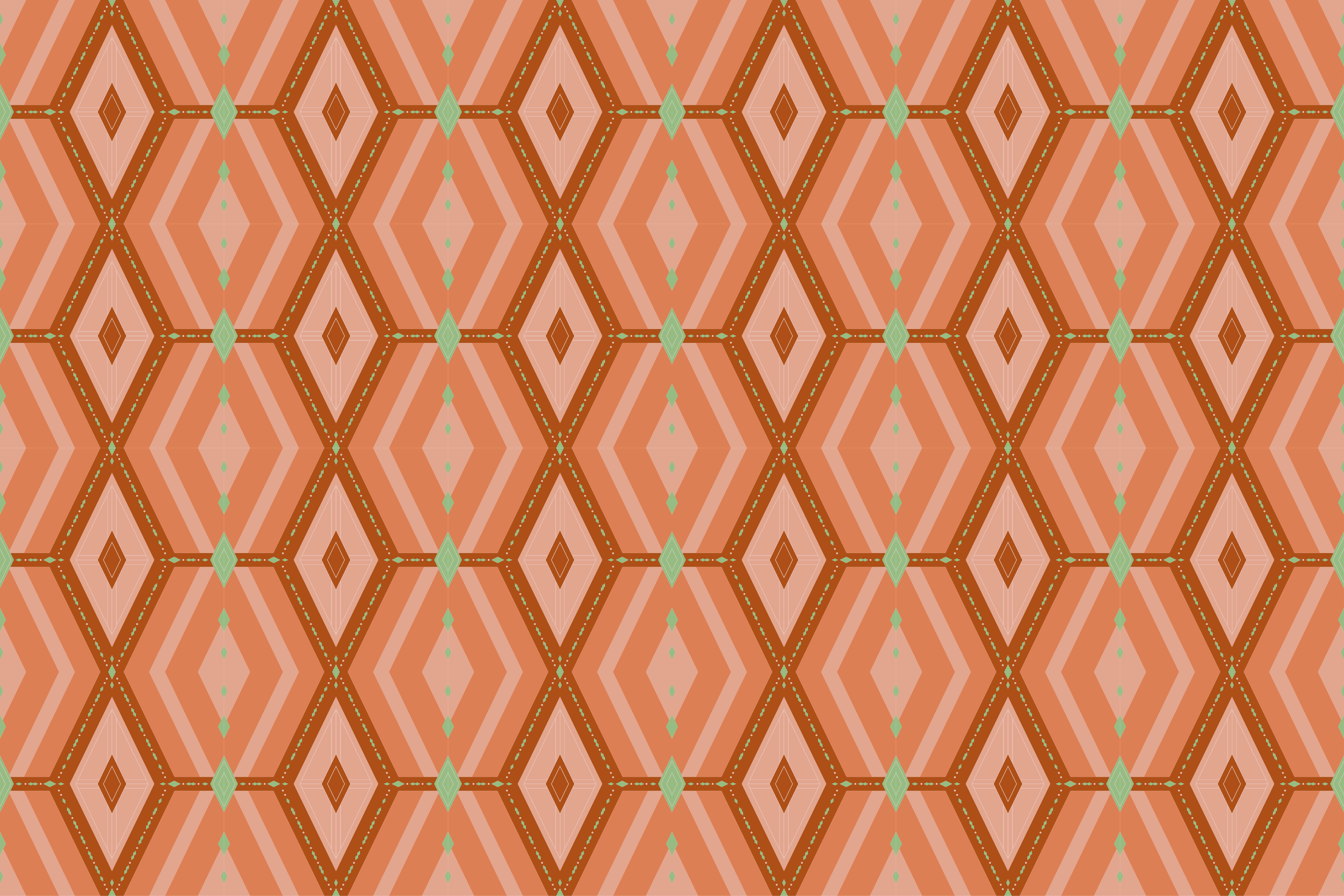 Tapis vinyle géométrique harmonie de motifs géométriques - TenStickers