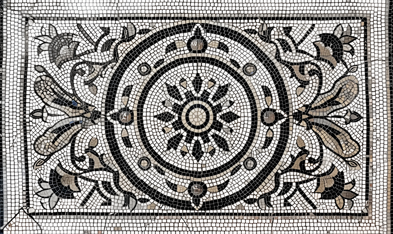 Tapis vinyle salle à manger conception art nouveau - TenStickers