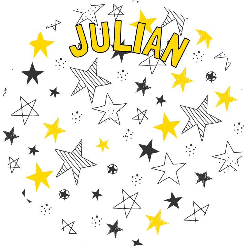 Tapis vinyles personnalisable thème étoilé personnalisé - TenStickers