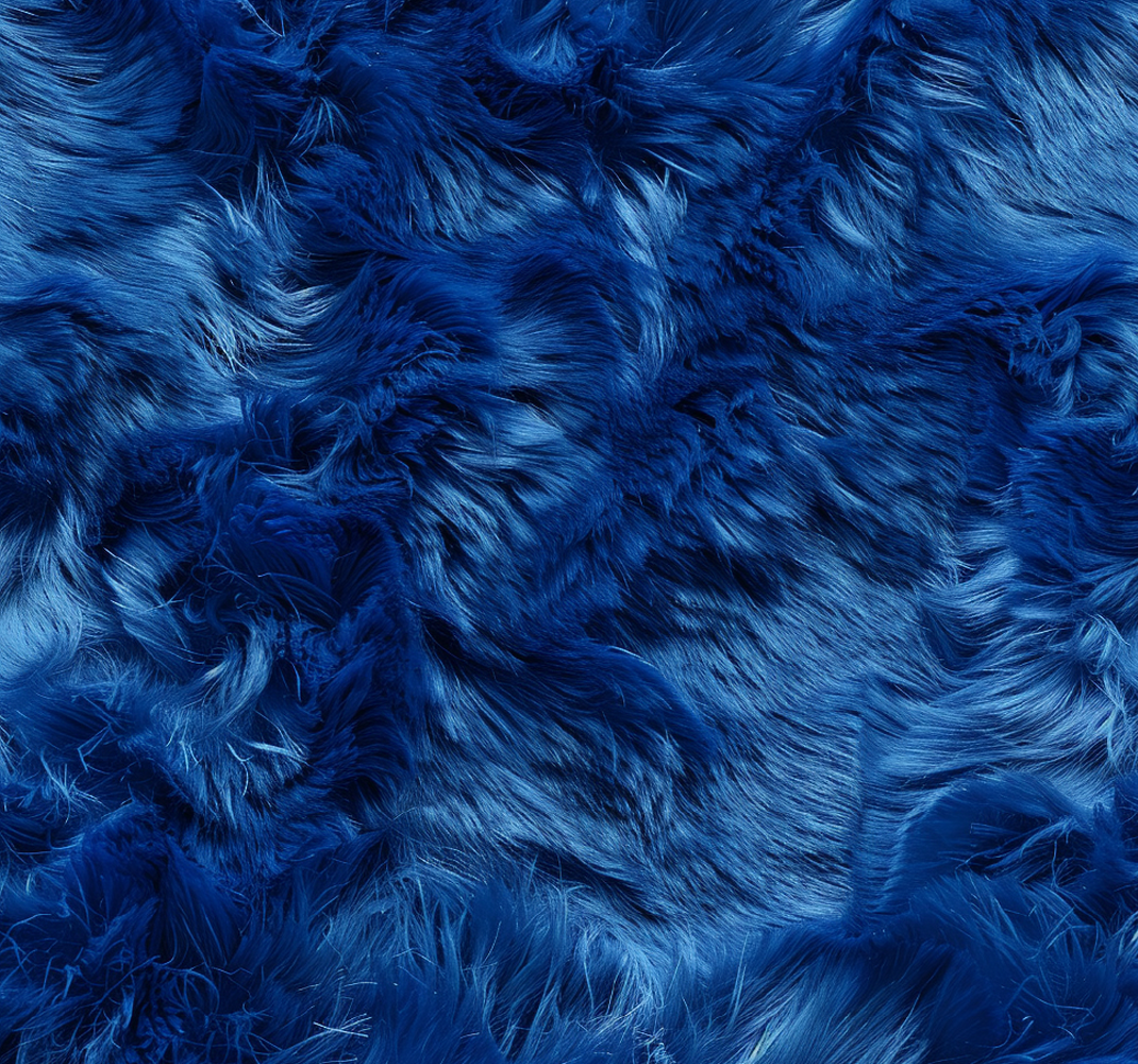Tapis vinyle bleu nuances de laine - TenStickers