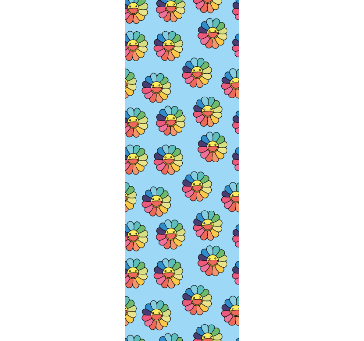 Papier peint chambre bébé motif de fleur joyeux - TenStickers