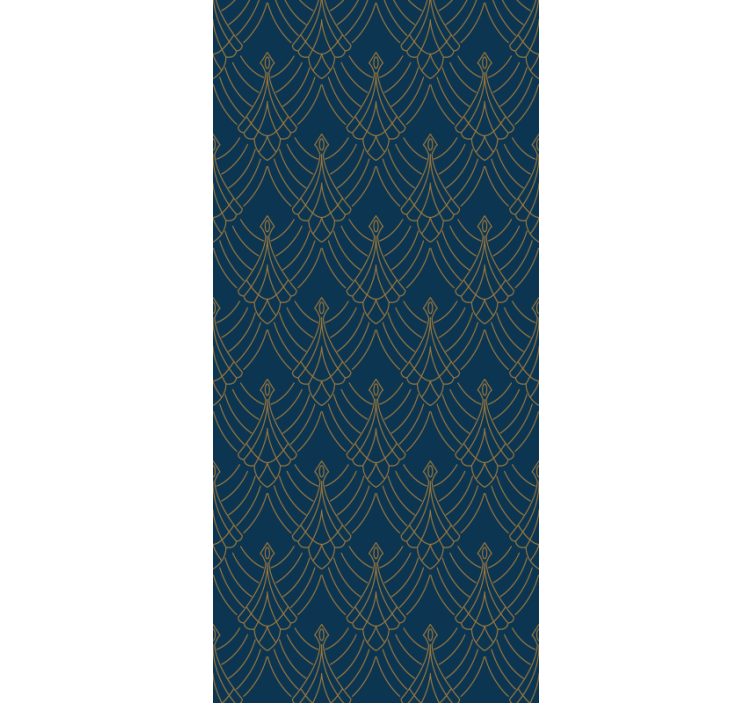 Papier peint moderne conception élégante de feuille - TenStickers