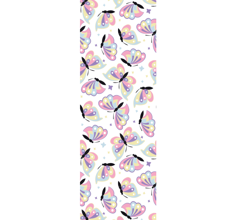 Papier peint papillon ailes volantes colorées - TenStickers