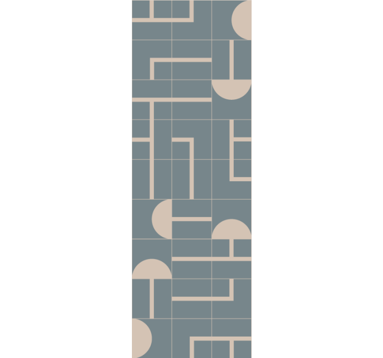 Papier peint géometrique formes élégantes beiges - TenStickers