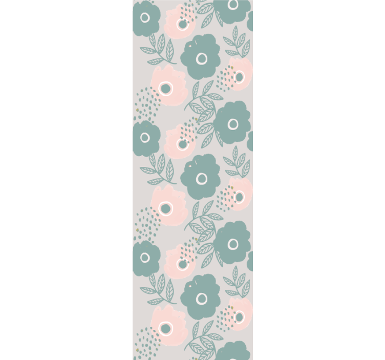 Papier peint fleurs motifs doux - TenStickers