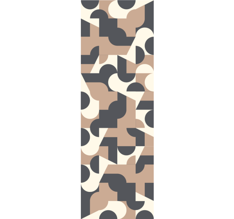 Papier peint abstrait affichage des formes géométriques - TenStickers