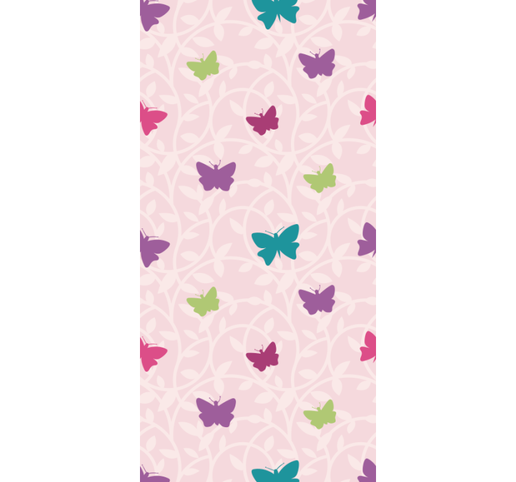 Papier peint papillon ailes flottantes colorées - TenStickers