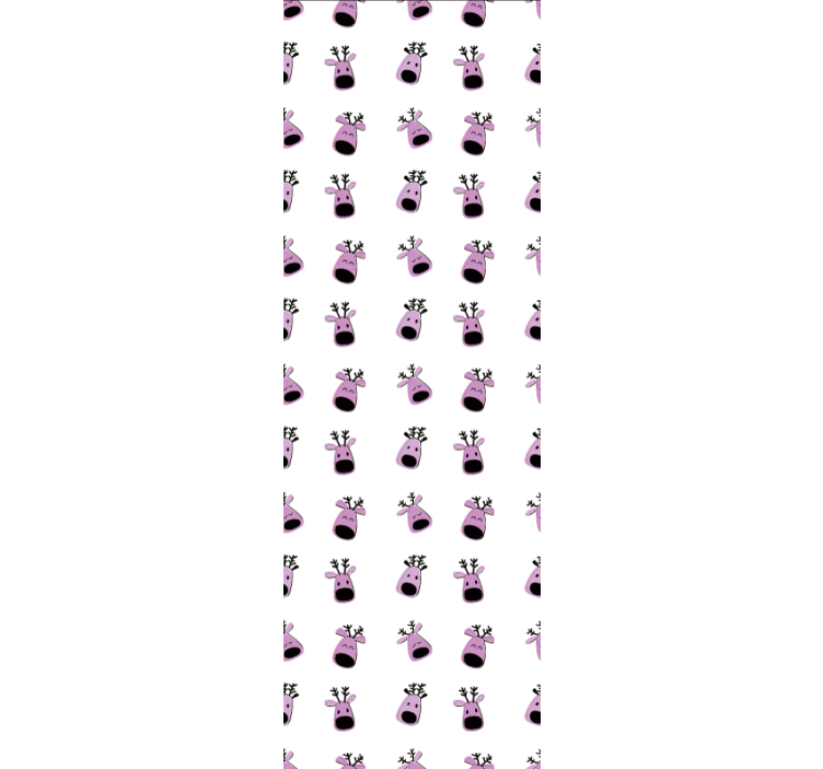 Papier peint animaux visages de rennes heureux - TenStickers