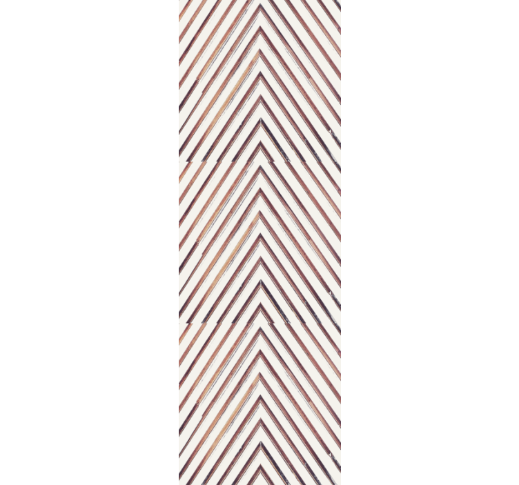 Papier peint géométrique motif lignes chevron - TenStickers