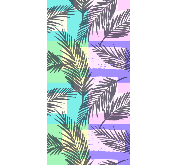 Papier peint jungle palmiers pastel abstraits - TenStickers