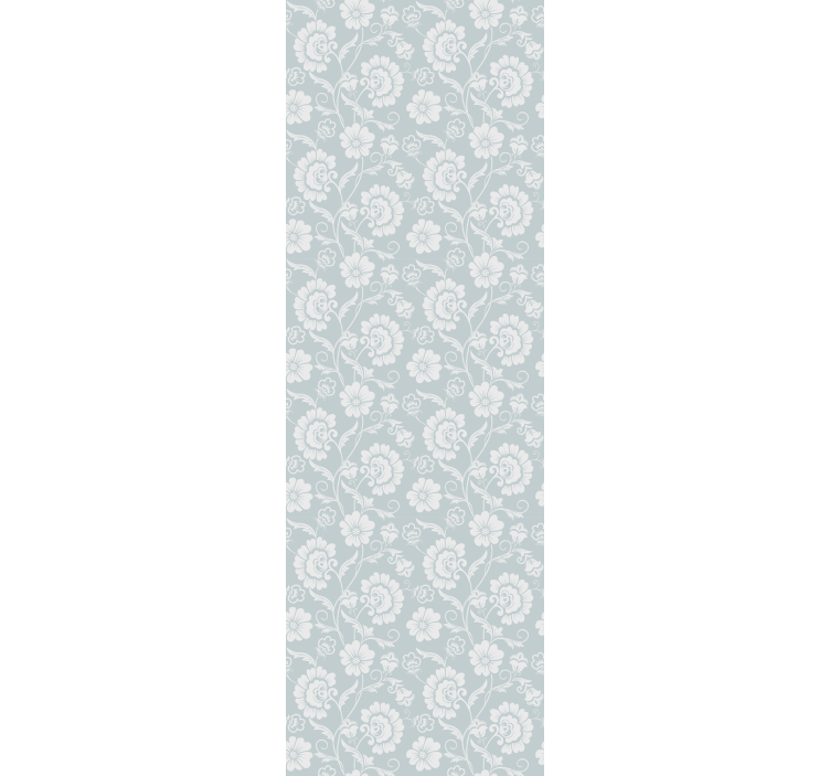 Papier peint fleurs motif de vigne fleurie - TenStickers
