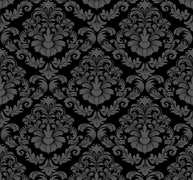 Papier peint baroque design floral luxueux - TenStickers