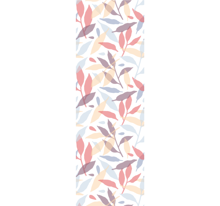 Papier peint feuilles motif de feuillage transparent - TenStickers