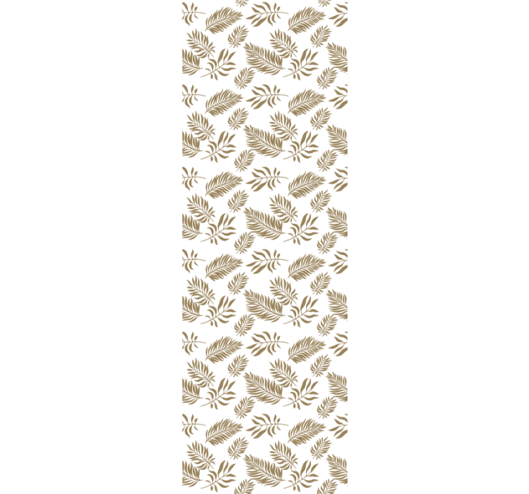 Papier peint fleurs composition de verdure tropicale - TenStickers