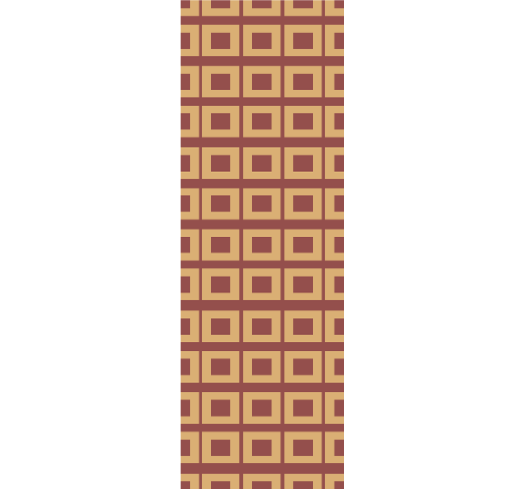 Papier peint carrés blocs géométriques rétro - TenStickers