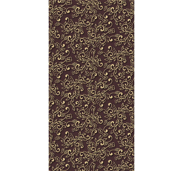 Papier peint salon tourbillons floraux élégants - TenStickers