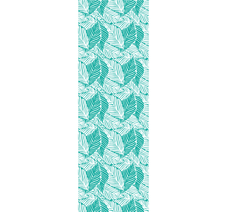 Papier peint feuilles composition de feuilles tropicales - TenStickers