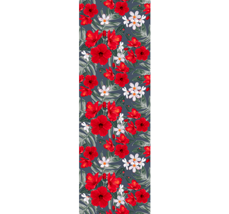 Papier peint floral présentation florale vibrante - TenStickers