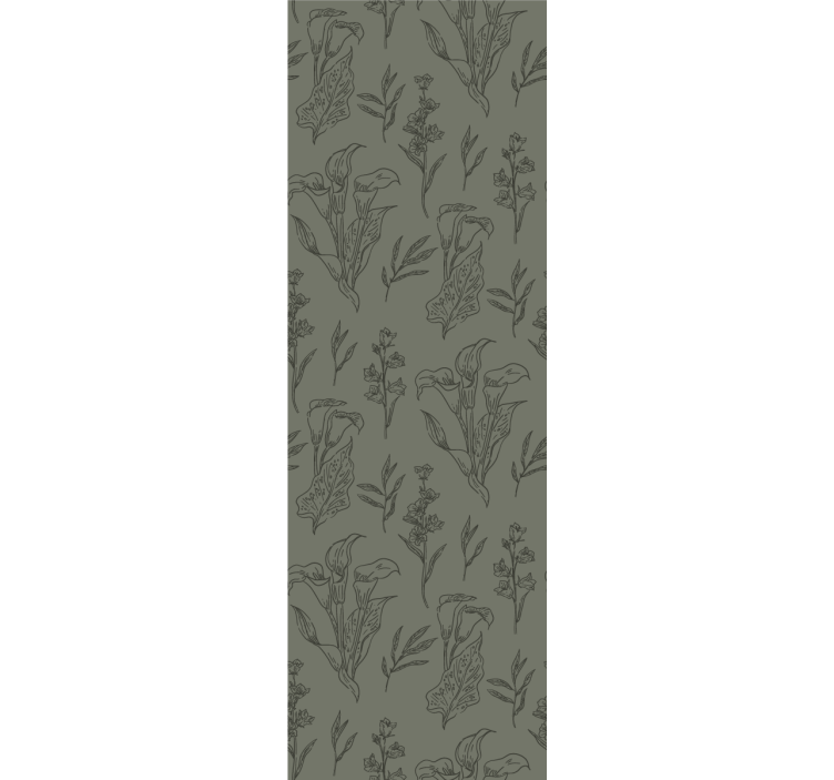 Papier peint floral éléments floraux - TenStickers