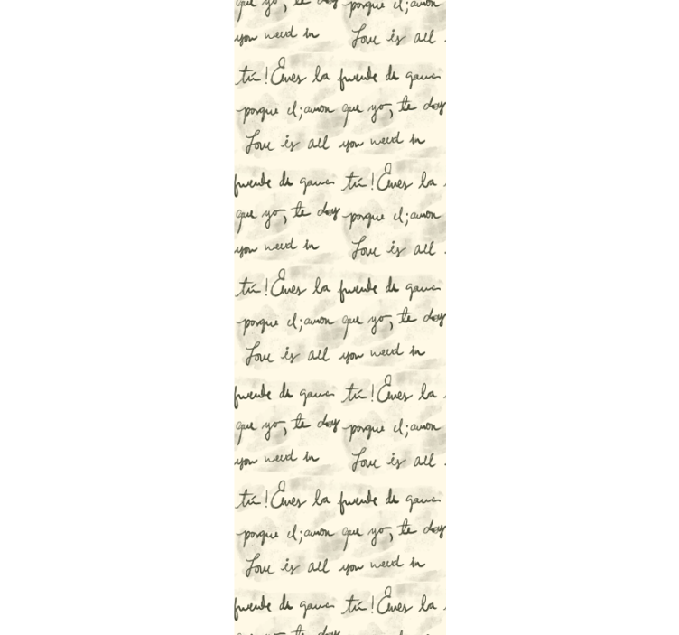 Papier peint texte citations d'amour manuscrites - TenStickers