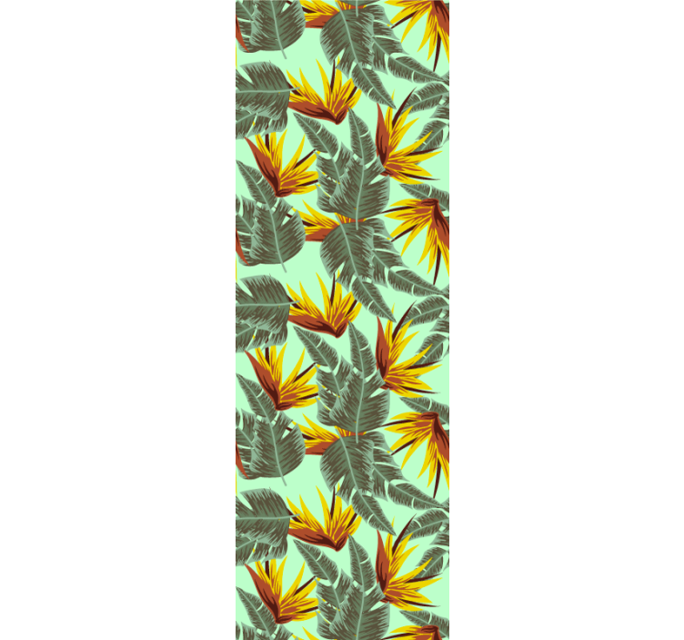 Papier peint nature éclat de feuillage tropical - TenStickers