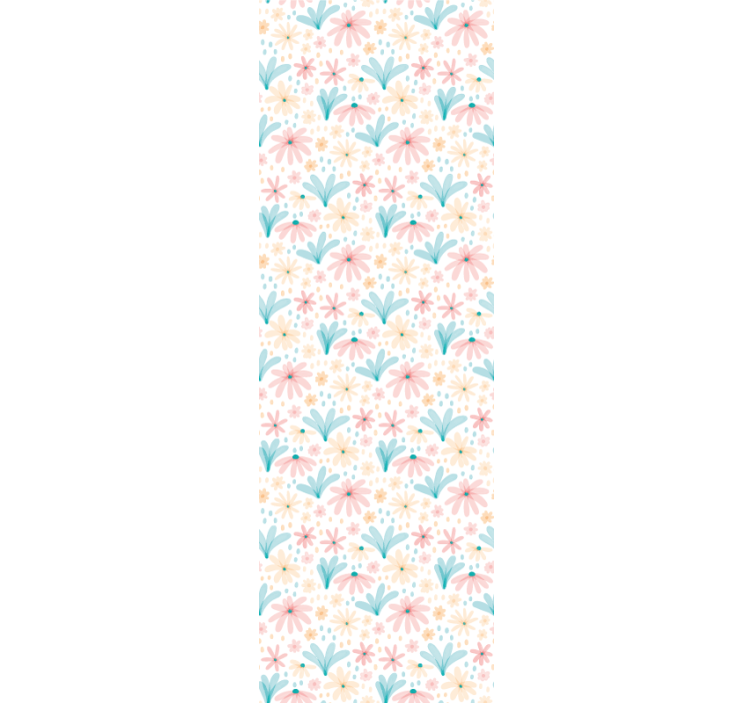 Papier peint floral ambiance jardin fleuri - TenStickers