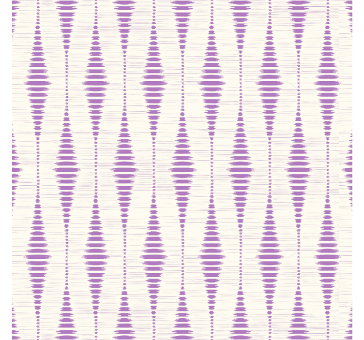 Papier peint géométrique ikat rabaul violet - TenStickers