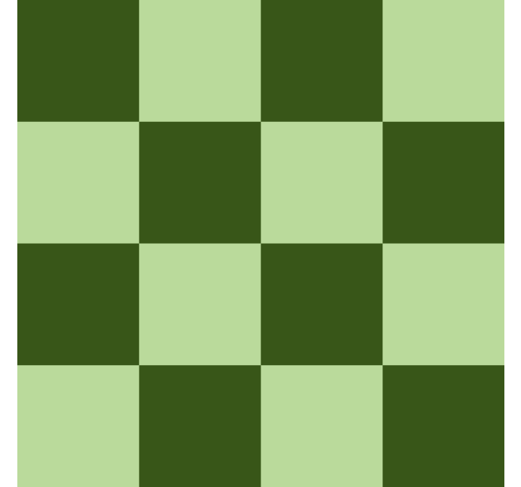 Papier peint carrelage motif vert foncé et vert clair - TenStickers