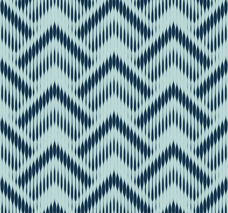 Papier peint géometrique motif chevron ikat - TenStickers