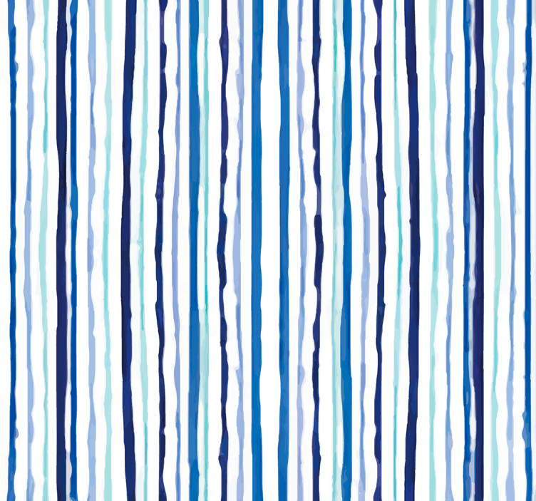 Papier peint rayures motif vertical bleu - TenStickers