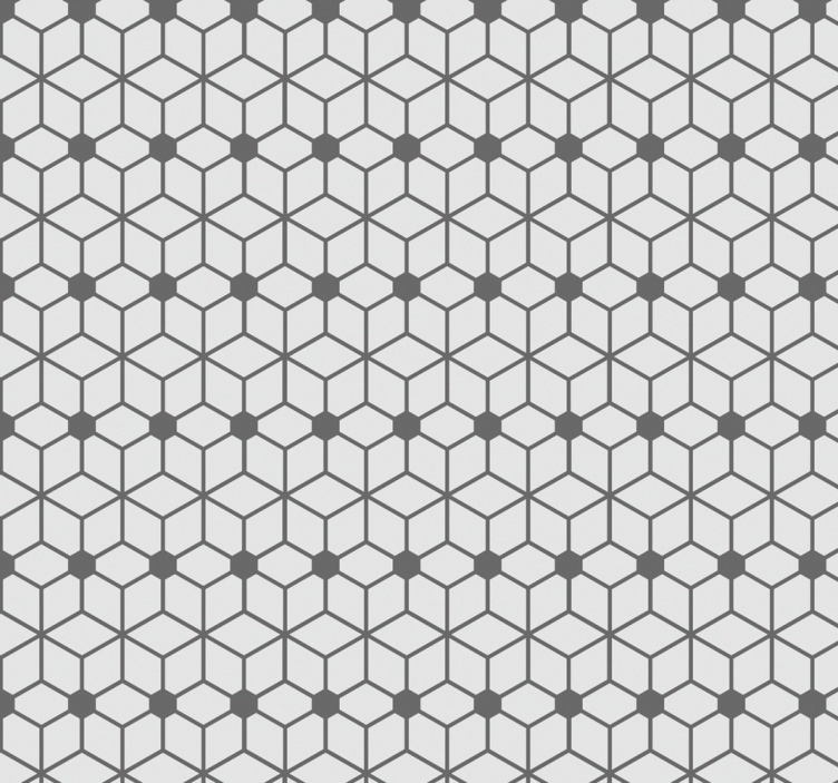 Papier peint salle de bain mosaïque grise - TenStickers